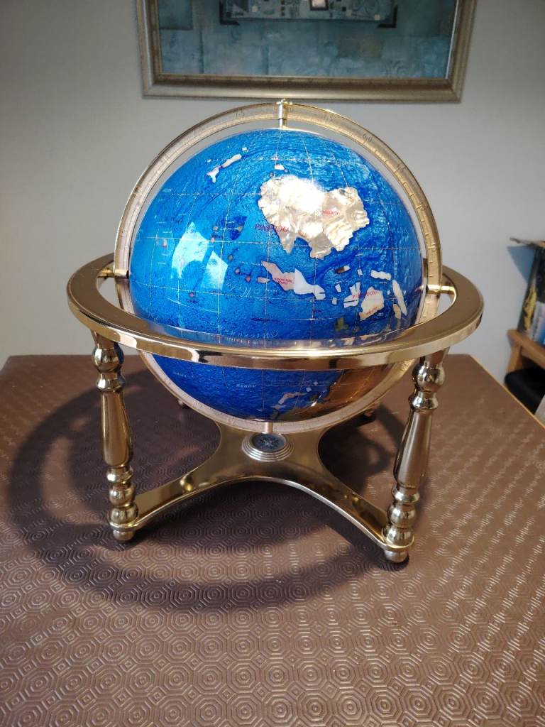 Stunning gemstone globe 