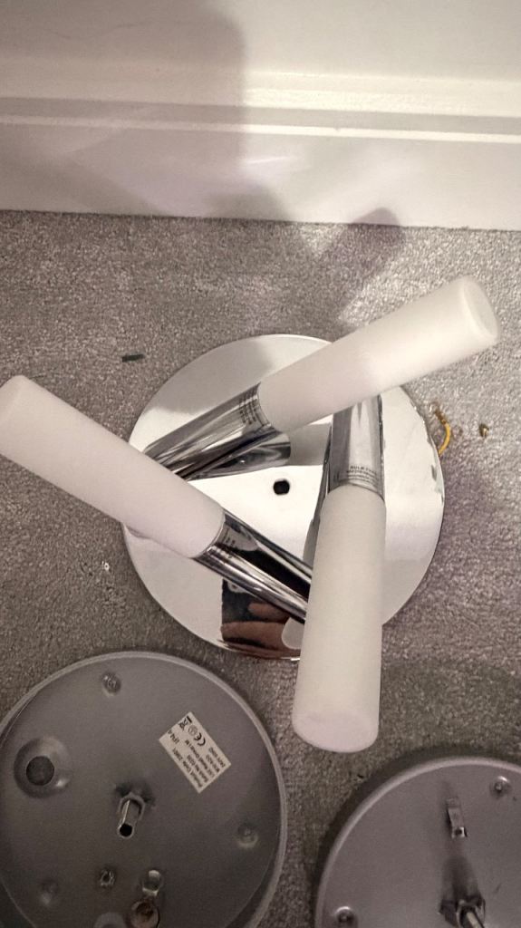 3 way chrome ceiling light 