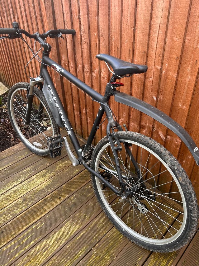 Gent’s and lady’s bikes and bike carrier