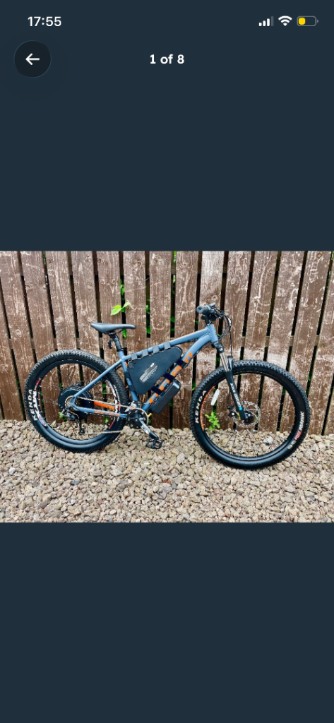 1000w carrera Ebike brand new yoused 3 times in the last 3 months 