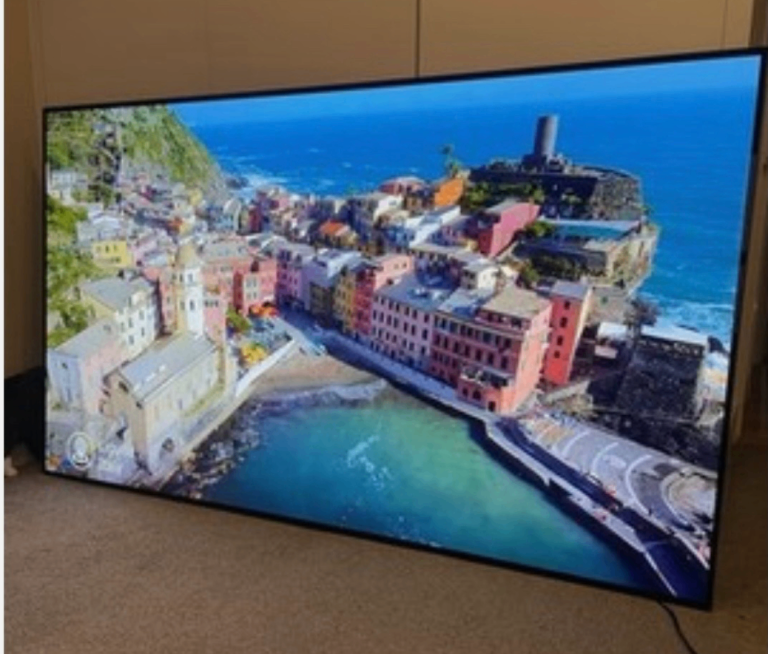 LG OLED TV with crack in screen for sale 