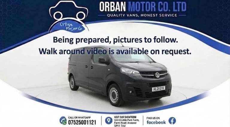 2021 Vauxhall Vivaro 2700 1.5d 100PS Edition H1 Van PANEL VAN DIESEL Manual