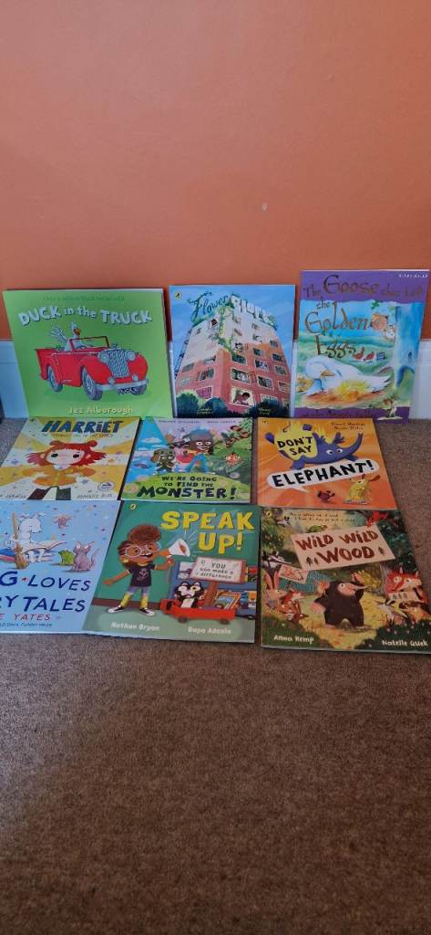 NINE CHILDRENS READING BOOKS. ALL IN EXCELLENT CONDITION.
