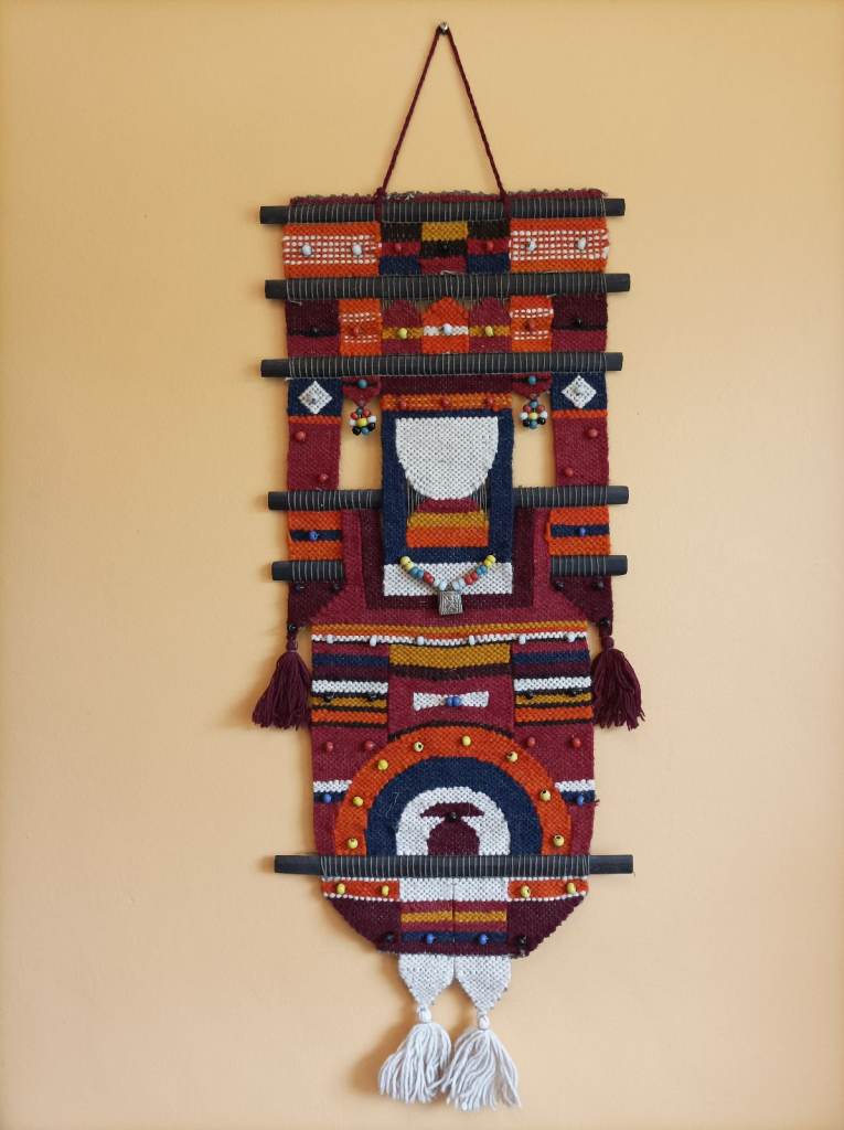 Beautiful mid century modernist/MCM Fibre Art vintage wall hanging - Don Freedman?