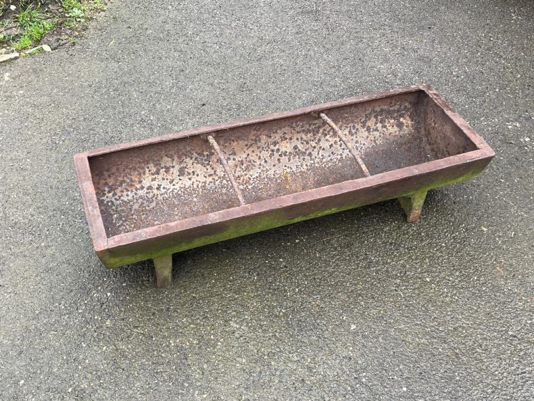 Heavy cast iron Pig Trough Garden Planter 