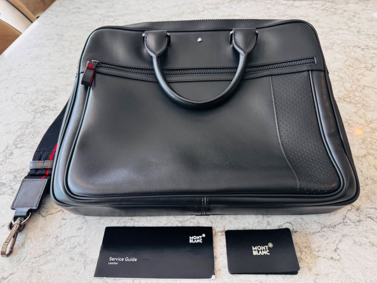 Montblanc Mens Leather Bag