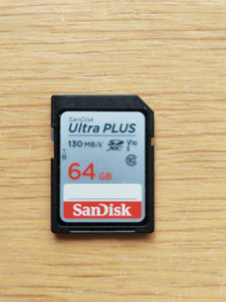 SanDisk 64GB sd card for Sony Canon camera
