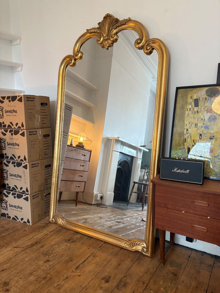 Full length ornamental gilded mirror (RRP £329 GBP)