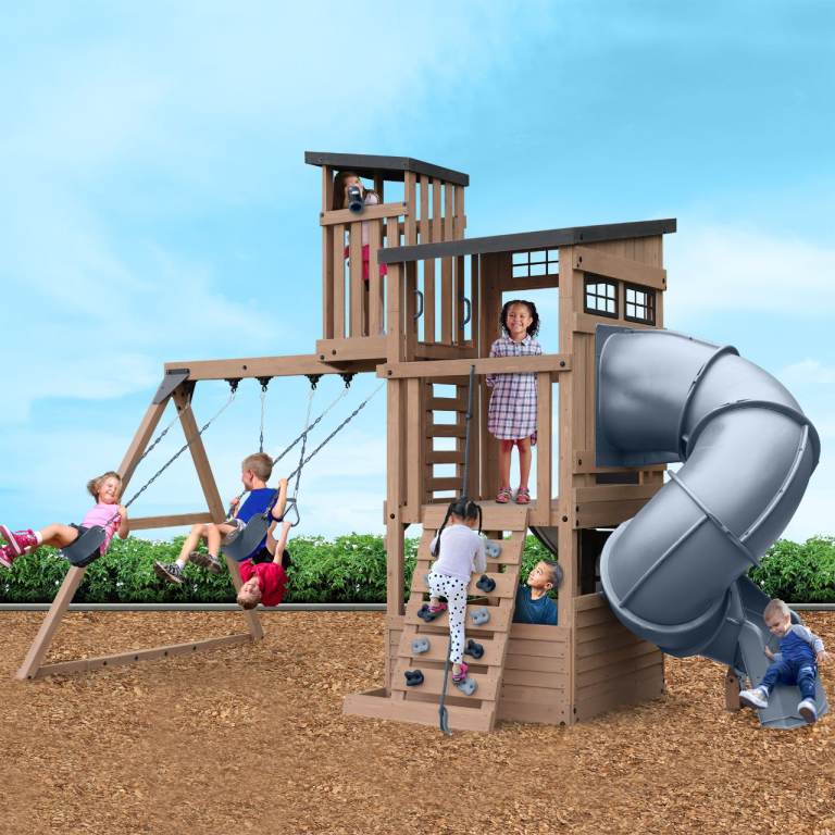 The Skyline Lookout Wooden Climbing Frame