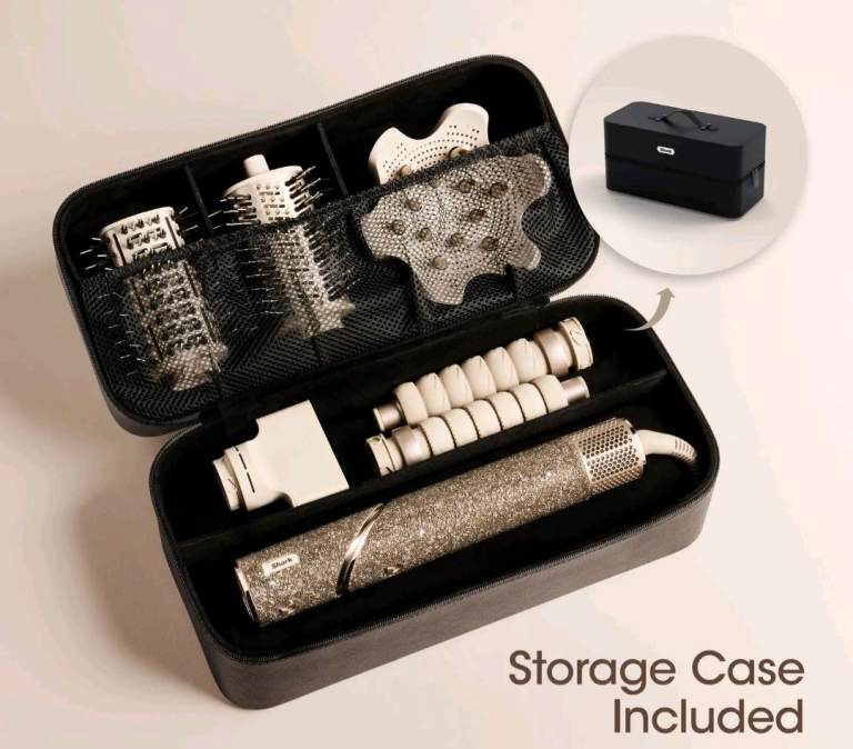 image for Bnib shark champagne sparkle flexstyler