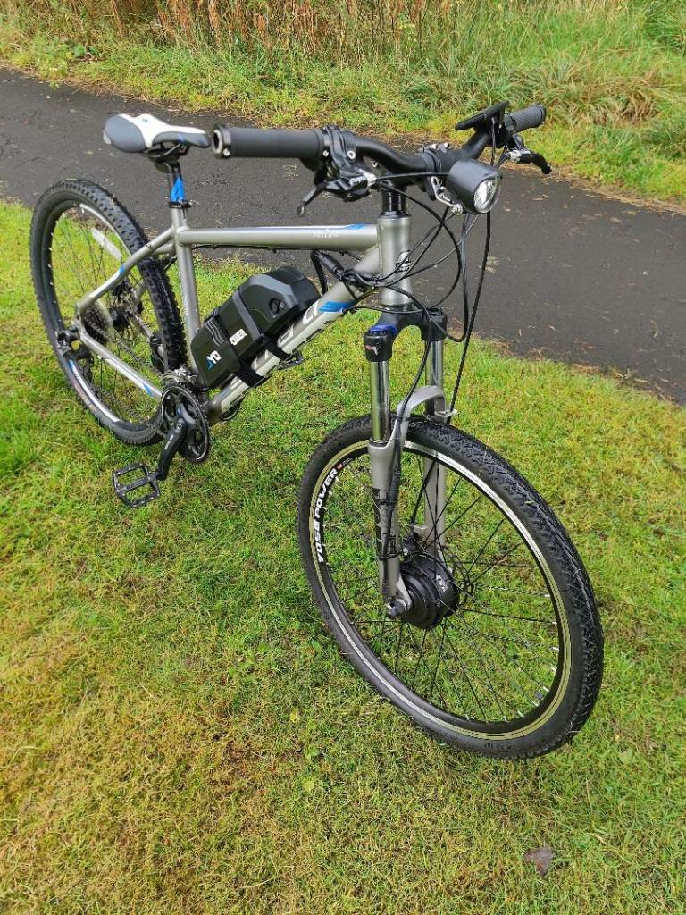 Carrera Vulcan. Converted electric bike 