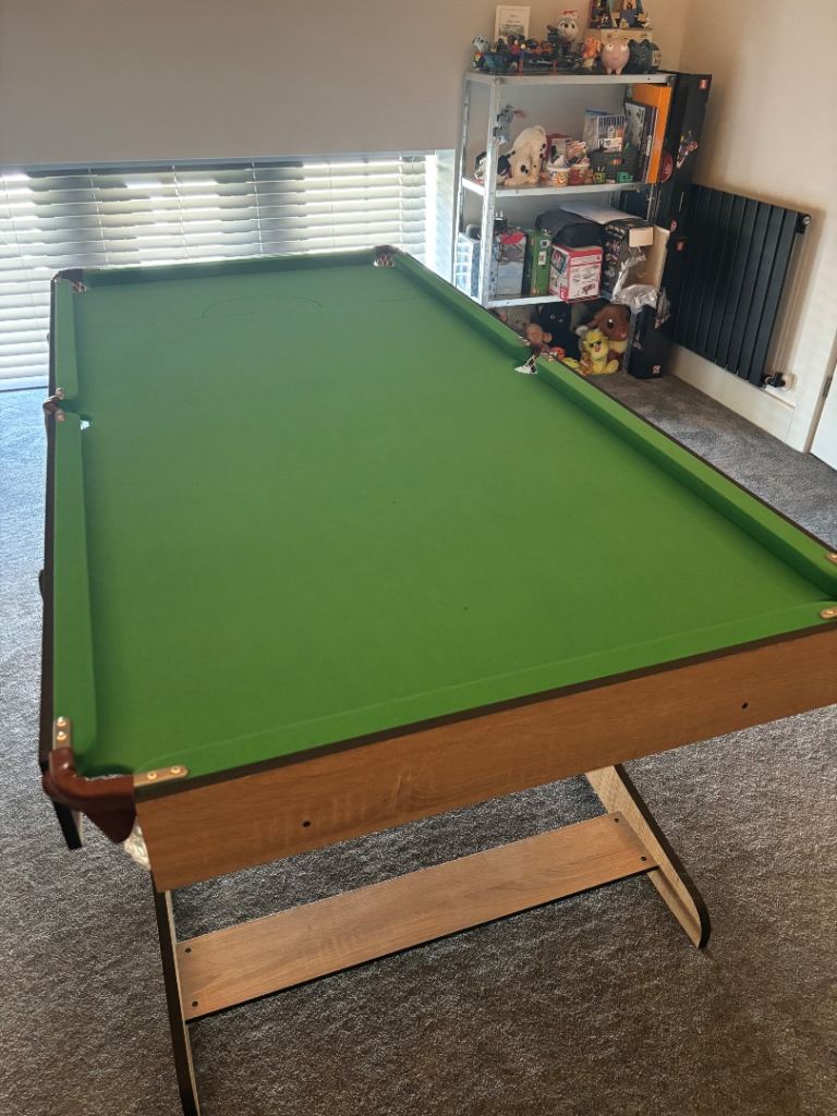 HY-PRO 6ft Folding Snooker & Pool Table – Good Condition