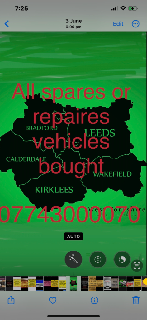 Huddersfield scrap vehicle buyer 