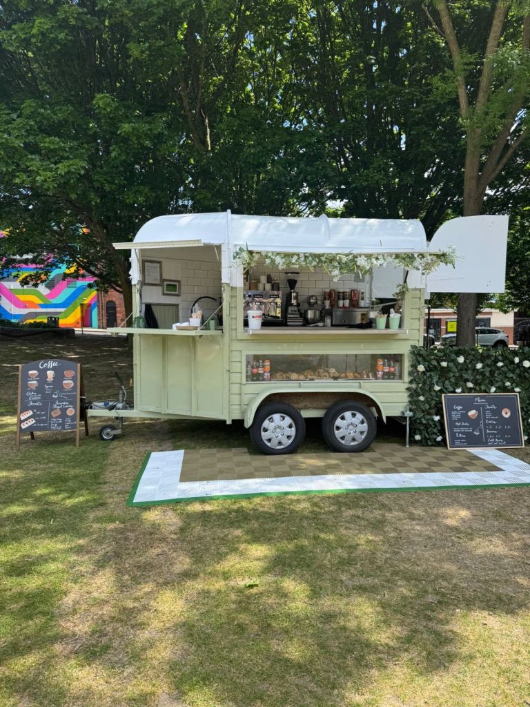 Converted catering horse box 