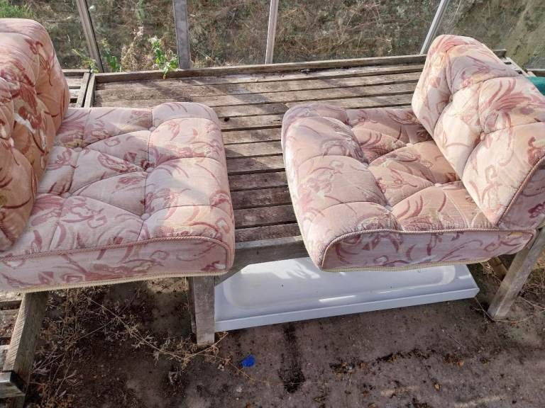 Caravan side dinette cushions 