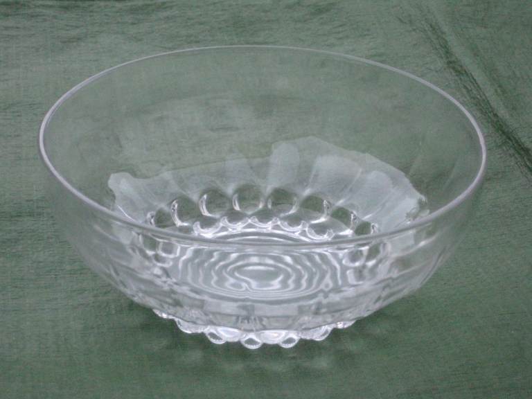 Round Cut Glass Bowl for £5.00