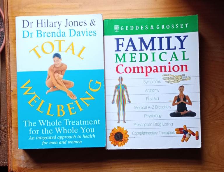 2 Old Wellbeing / Medical books