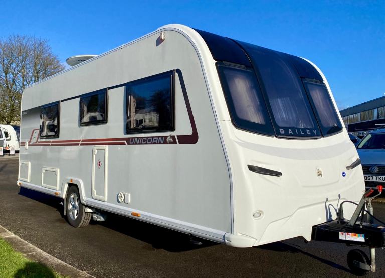 2018 Bailey Unicorn IV Cadiz. Pre owned, Single Axle Touring Caravan