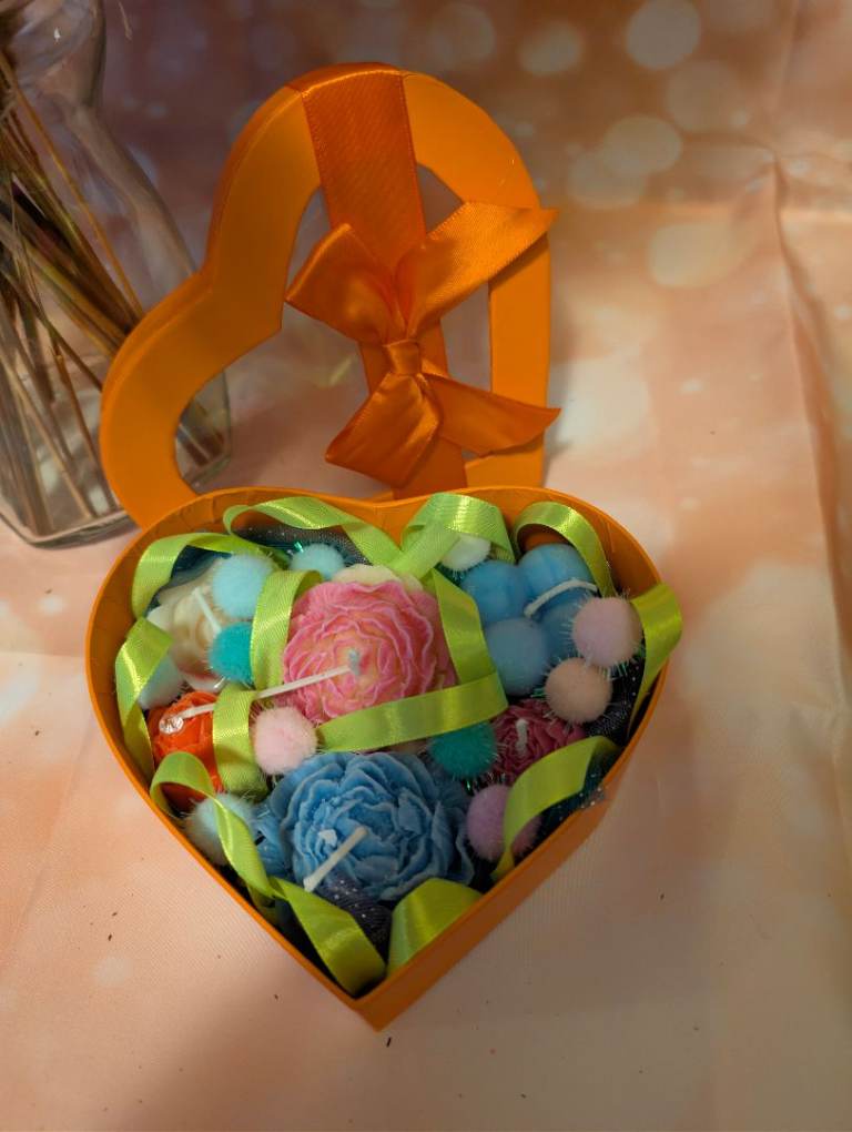 Homemade candle hamper 