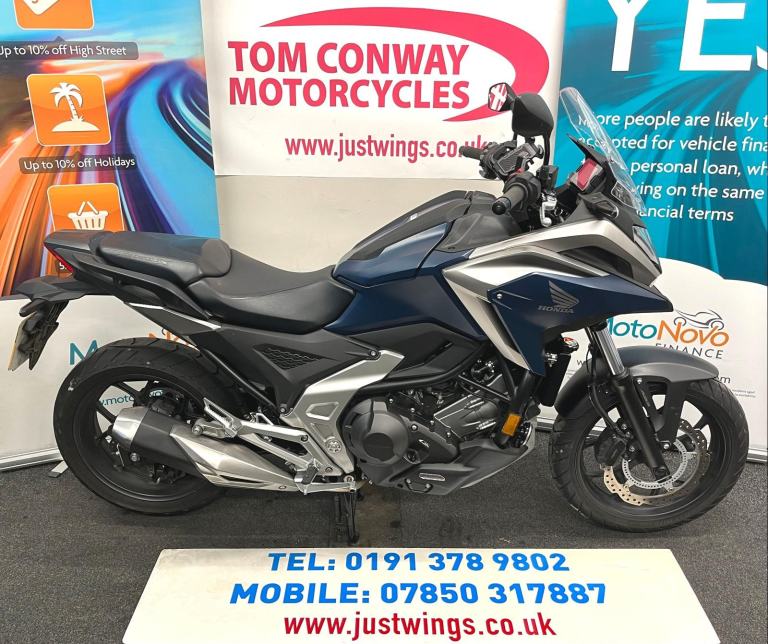 Honda NC750 X DCT, 2023(73), ONLY 1,864 MILES, FSH, SUPERB BIKE, EXTRAS, £6495
