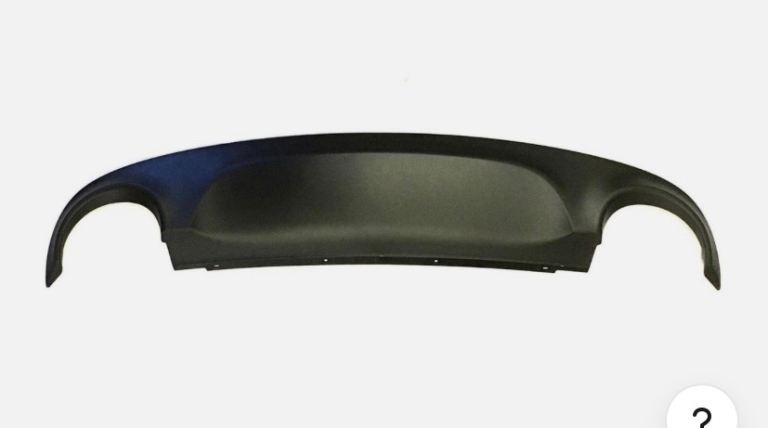 Jaguar lower exhaust spoiler