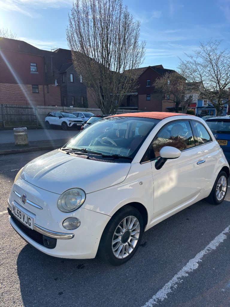 Fiat, 500, Convertible, 2009, Manual, 1242 (cc), 3 doors