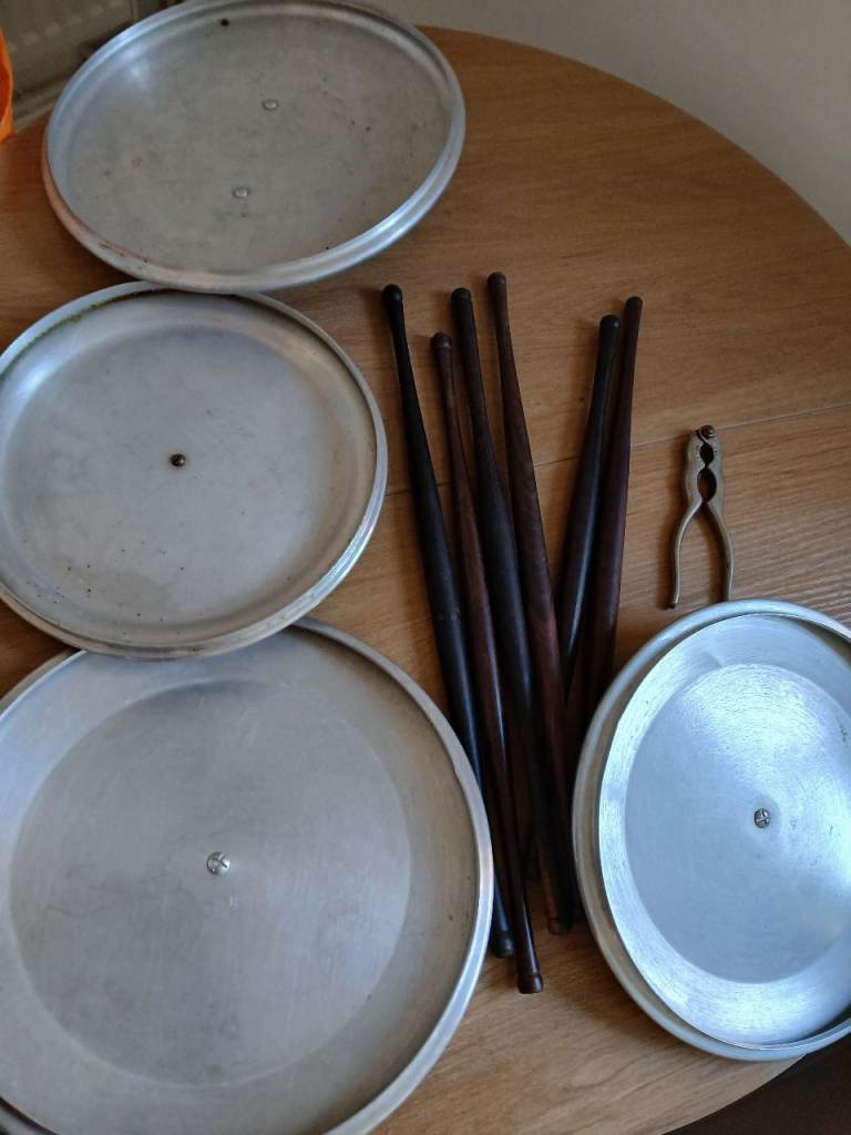 Free saucepan lids, wooden rolling pins and nutcracker