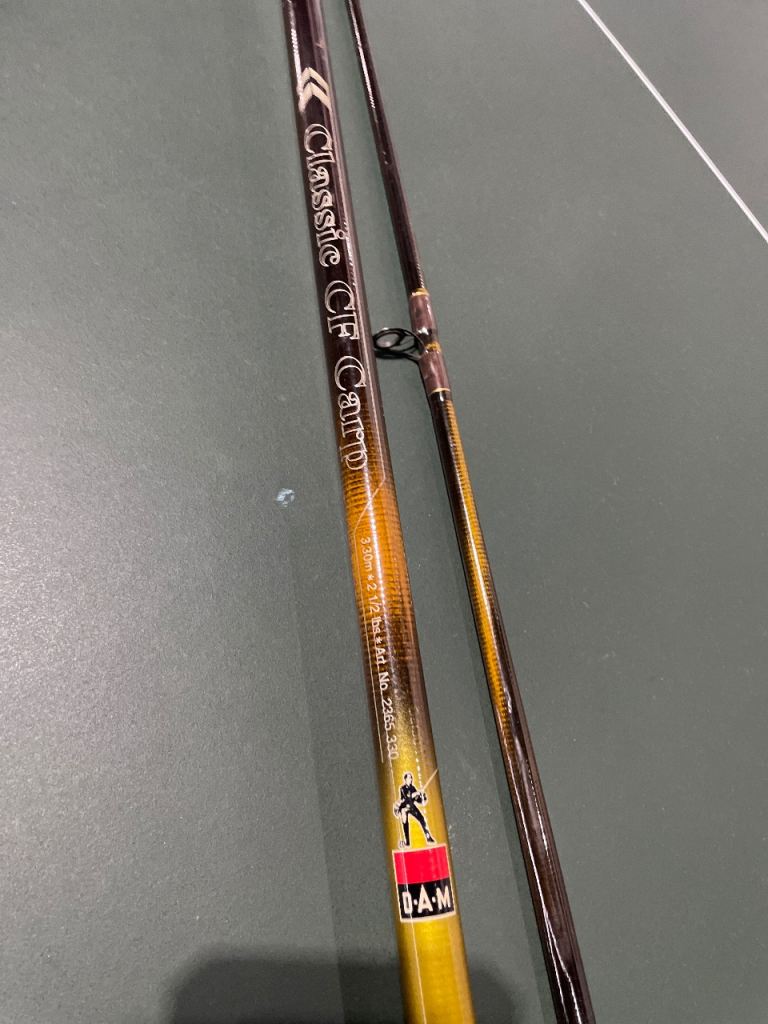 Dam 3.3m carbon fibre carp rod