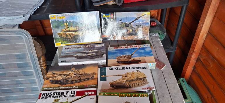 Unopened Tank Model Kits Collection – Various Models