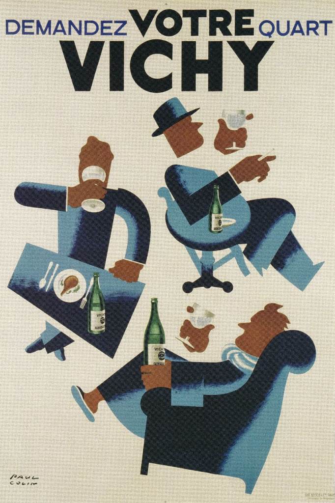 47. A Rare Original Print of an Art Deco Advertisement of the Day Vichy