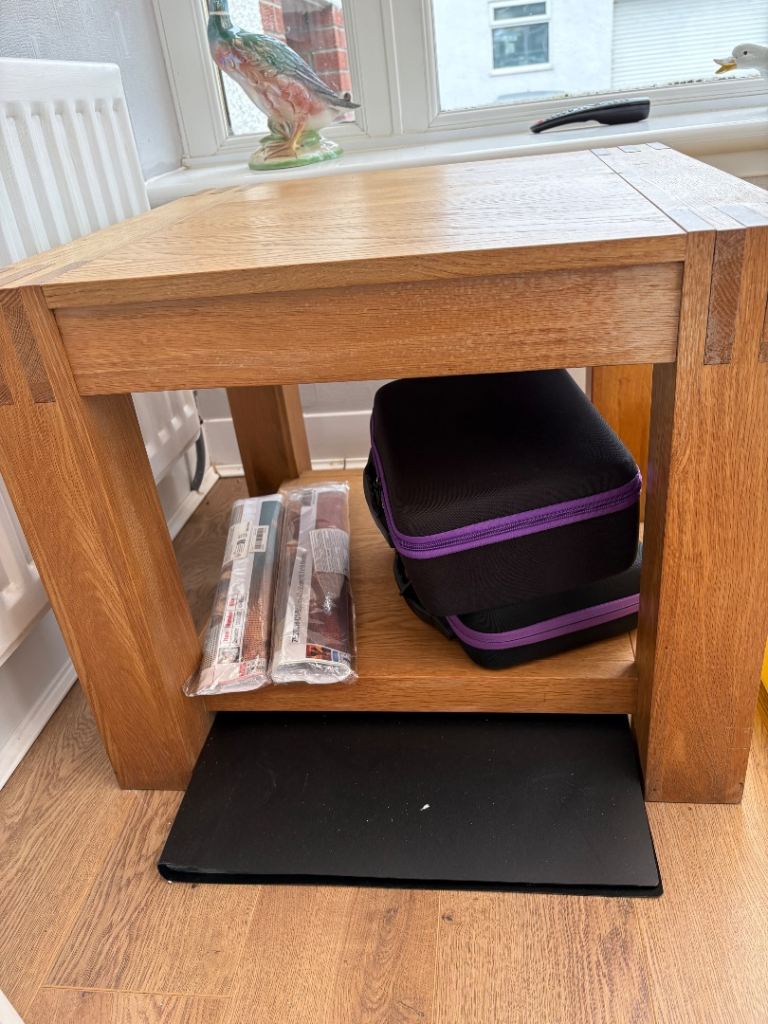 Solid oak coffee table