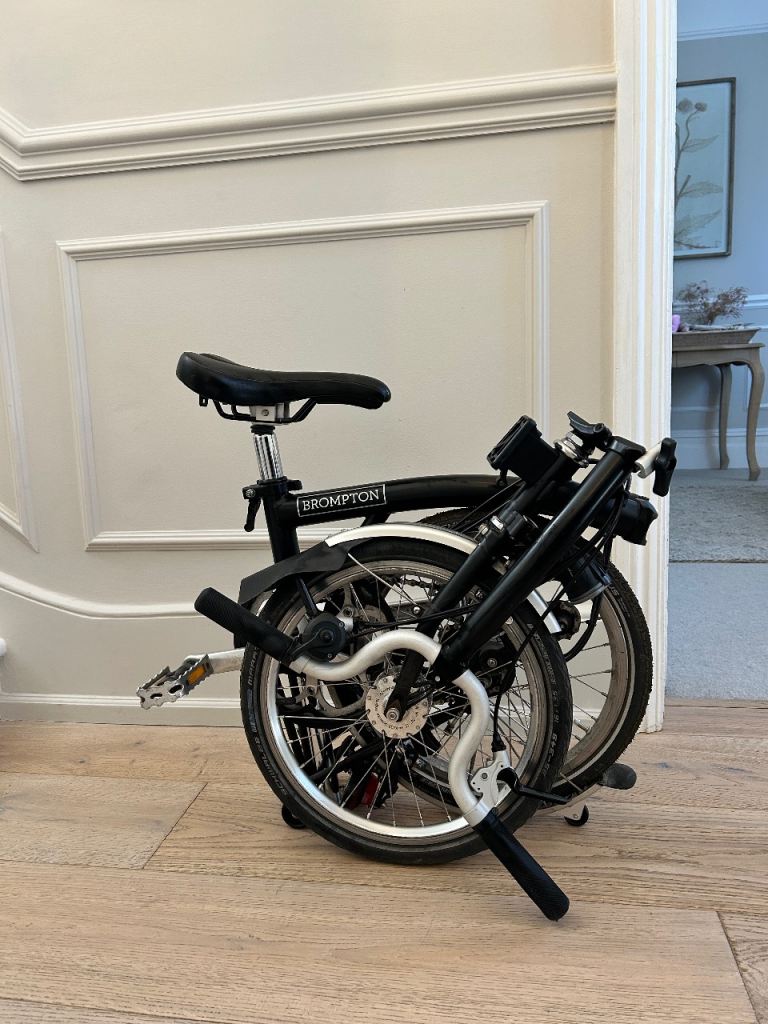 Brompton black folding bike M3L