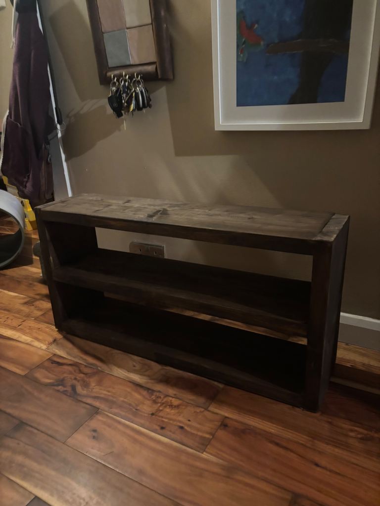 Handmade Shoe/ Boot Hallway Bench