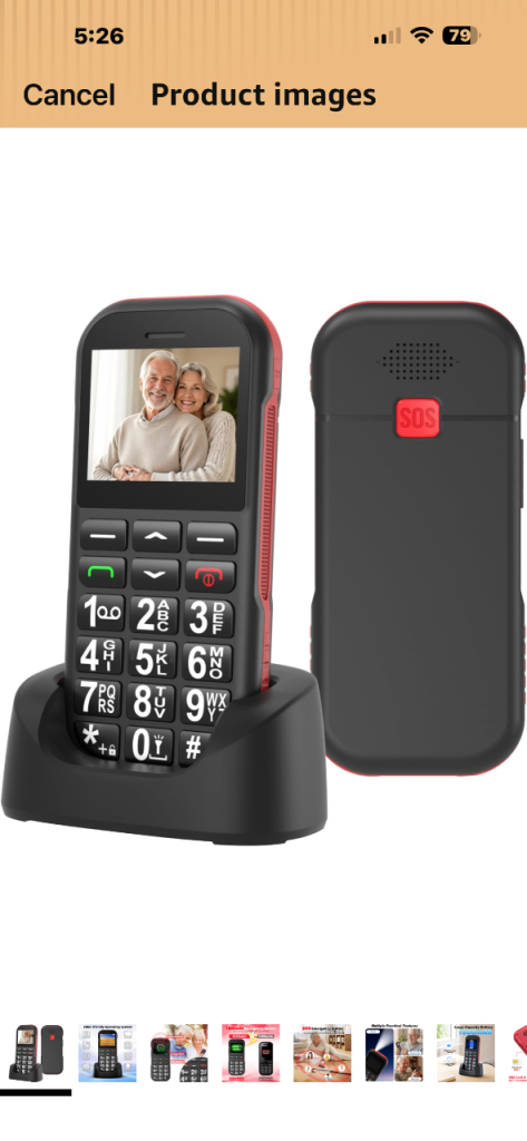 Big button mobile for elderly 