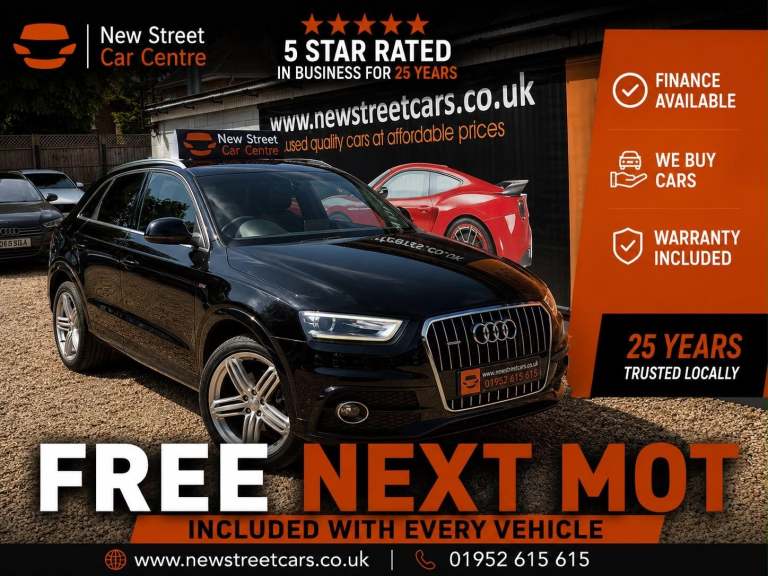 2014 Audi Q3 2.0 TDI S line quattro Euro 5 (s/s) 5dr ESTATE Diesel Manual