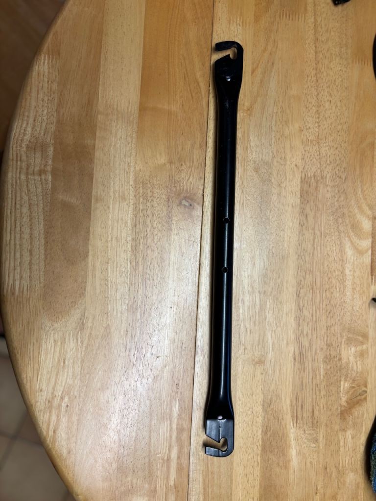 Wheelchair back brace bar 