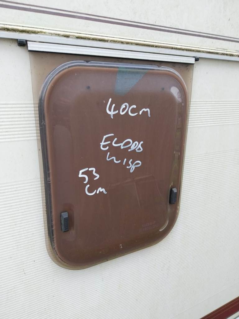 Elddis wisp caravan bathroom window 