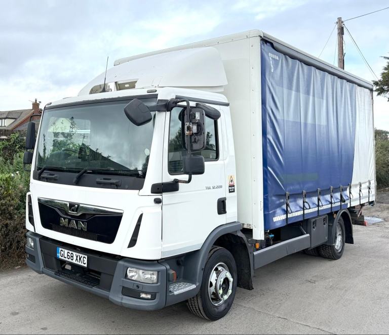  2019 MAN TGL 12.220 CURTAINSIDER BARN DOORS TAIL-LIFT AIR-CON/RIDE 12 TON EURO6