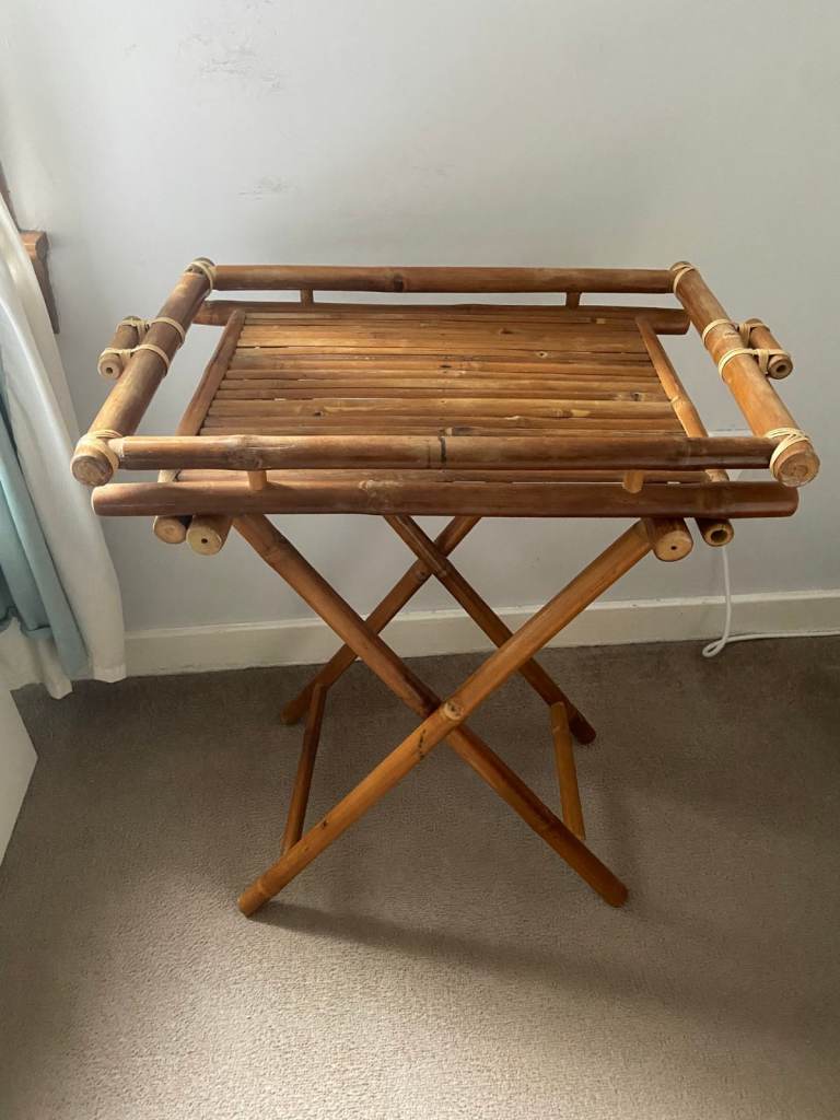 Foldable Bamboo Side Table