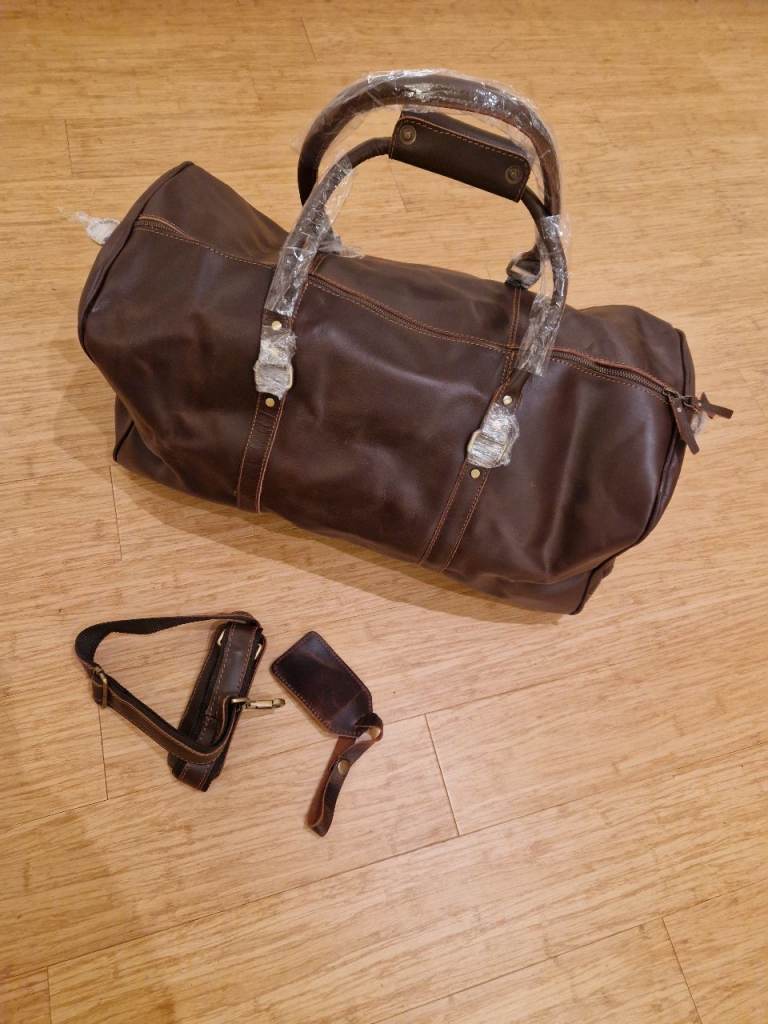 Brand new leather holdall
