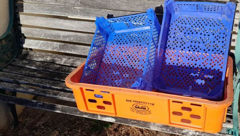Plastic Crates, together