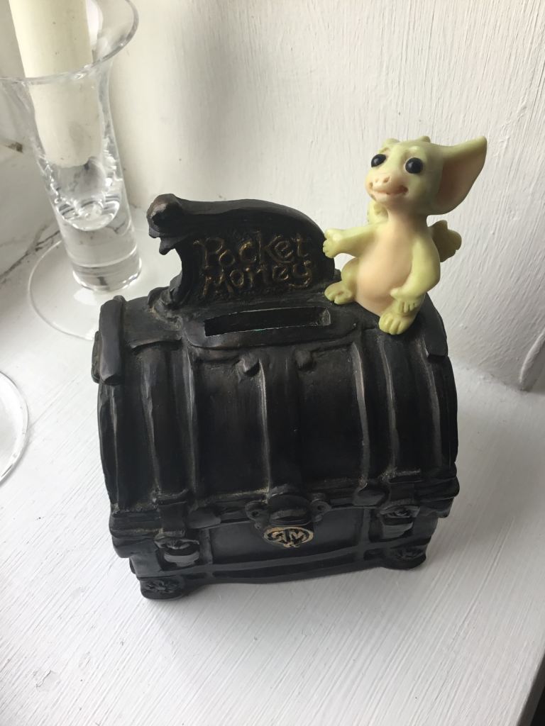 Pocket dragons - pocket money collectable treasure chest box.