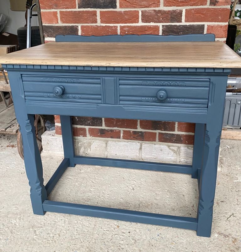 Painted oak Ercol style vintage table