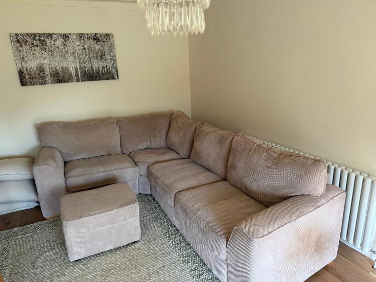 House of Fraser Large Sofa / Corner Suite + Footstool