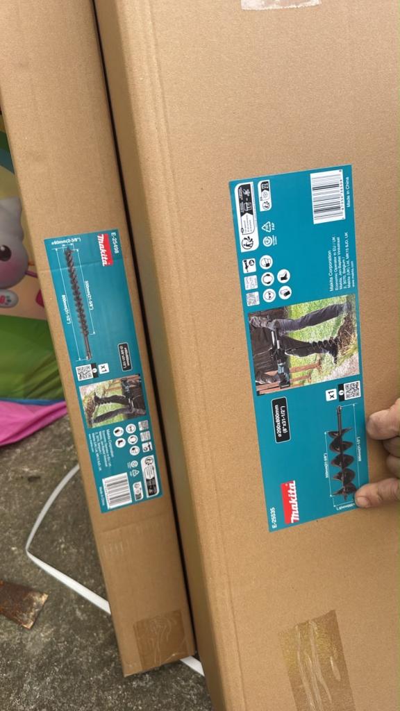 New Makita Earth Auger Drill Bit - 200mm