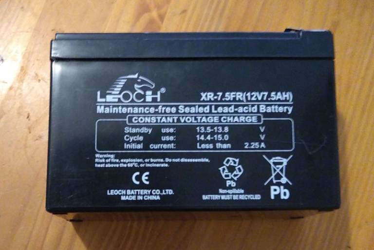 LEOCH XR-7.5FR 12V 7.5AH Sealed Lead-acid Battery