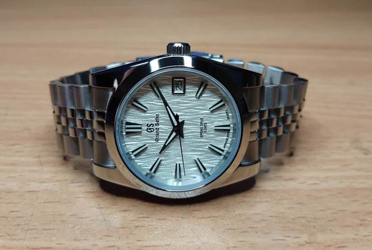 Grand Seiko Mod. Custom Watch. White Birch Bark Dial. 36mm. Sapphire Crystal.