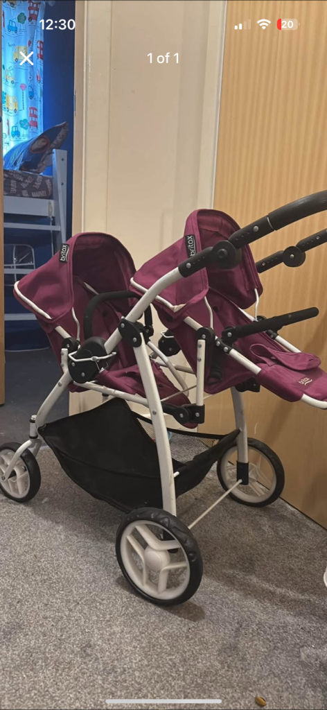 Double dolls pushchair 