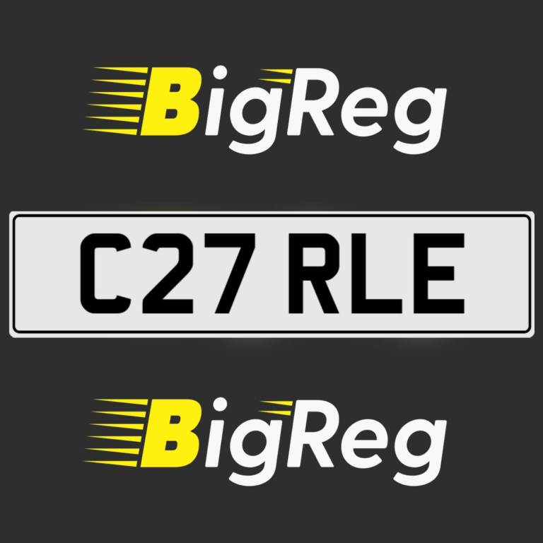 C27 RLE CHARLIE CHARLY CHARLES 3x3 PREFIX PRIVATE REGISTRATION CAR NUMBER PLATE
