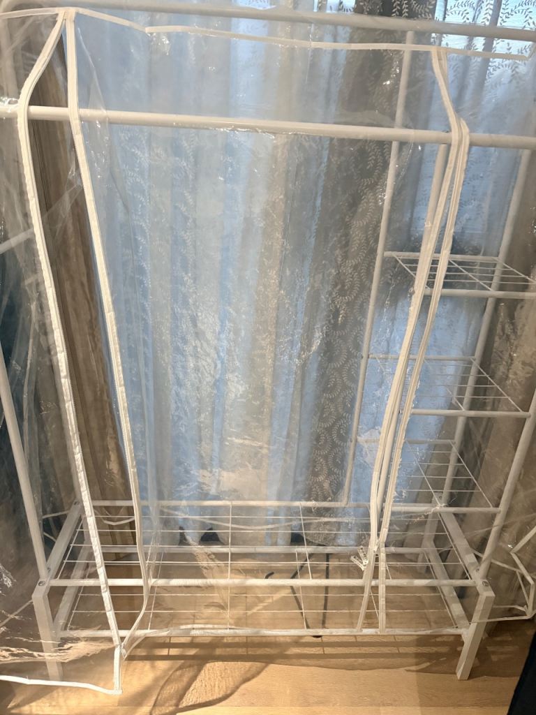 Clothes Hanger Rail with Shoe Rack (All metal)